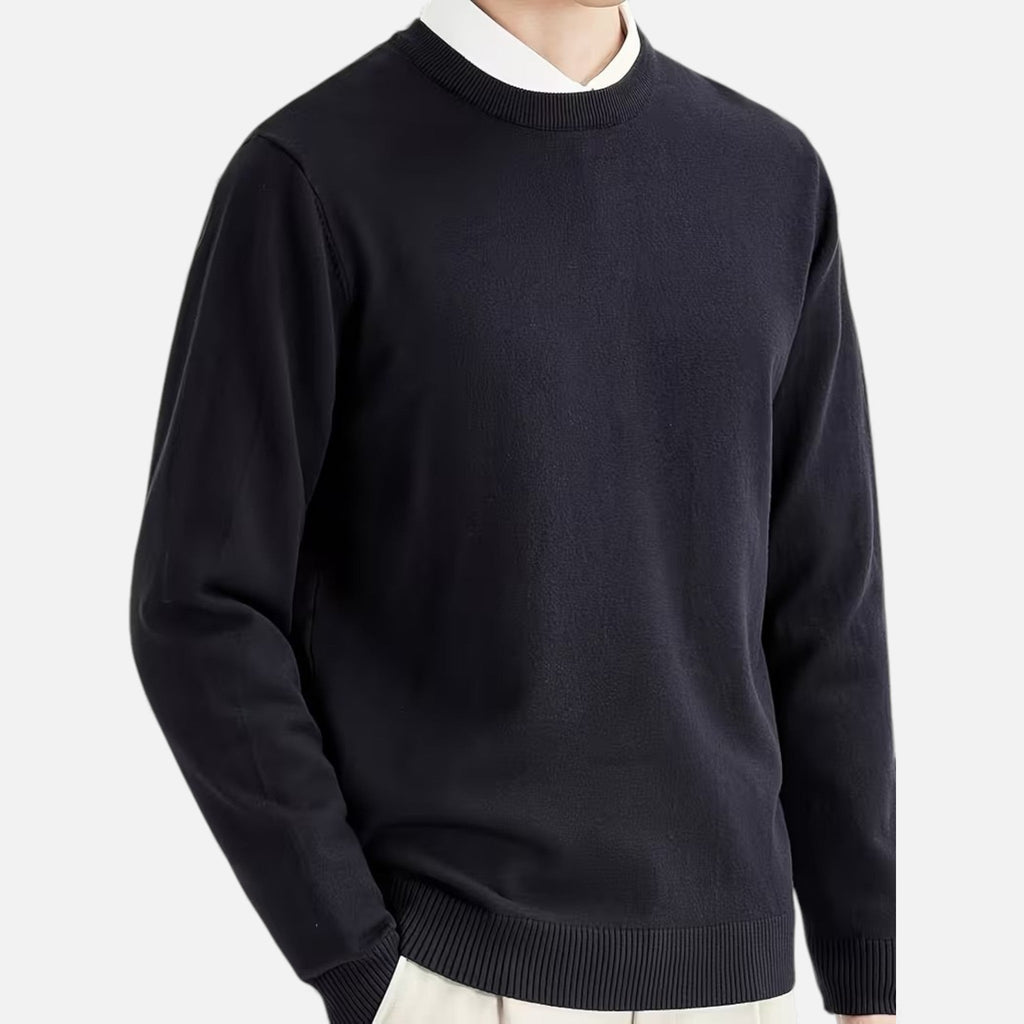 Men's Relaxed Knitted Crew Neck Sweater