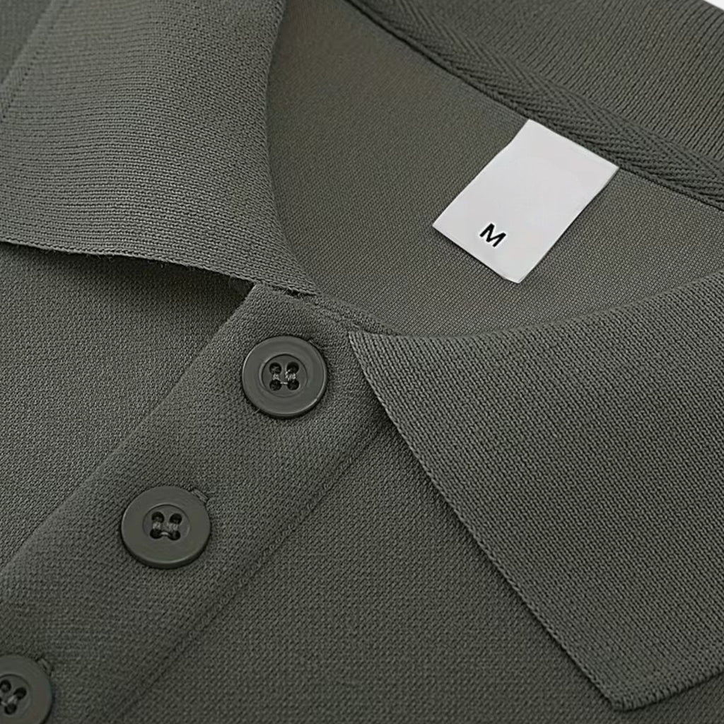 Men's Warm Polo Knit Sweater
