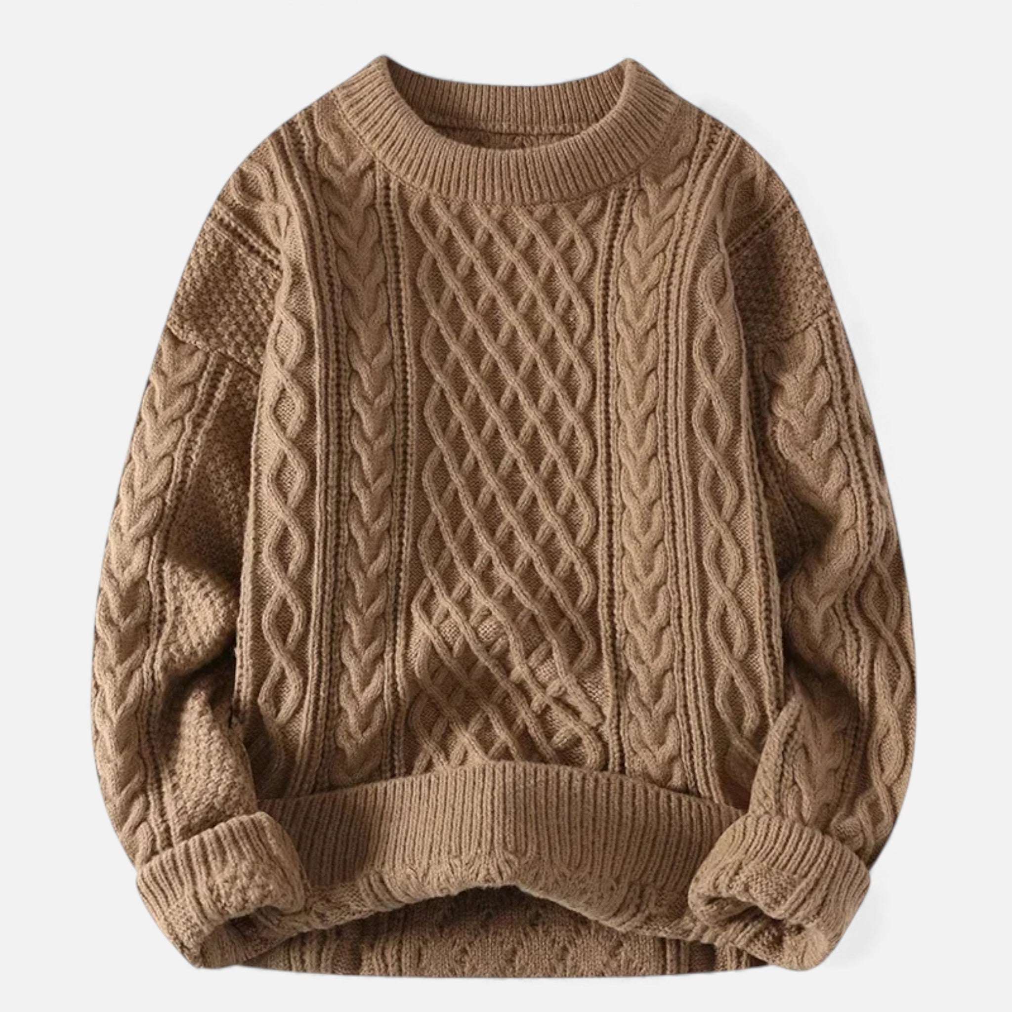 Women's Stretch Cable-Knit Sweater