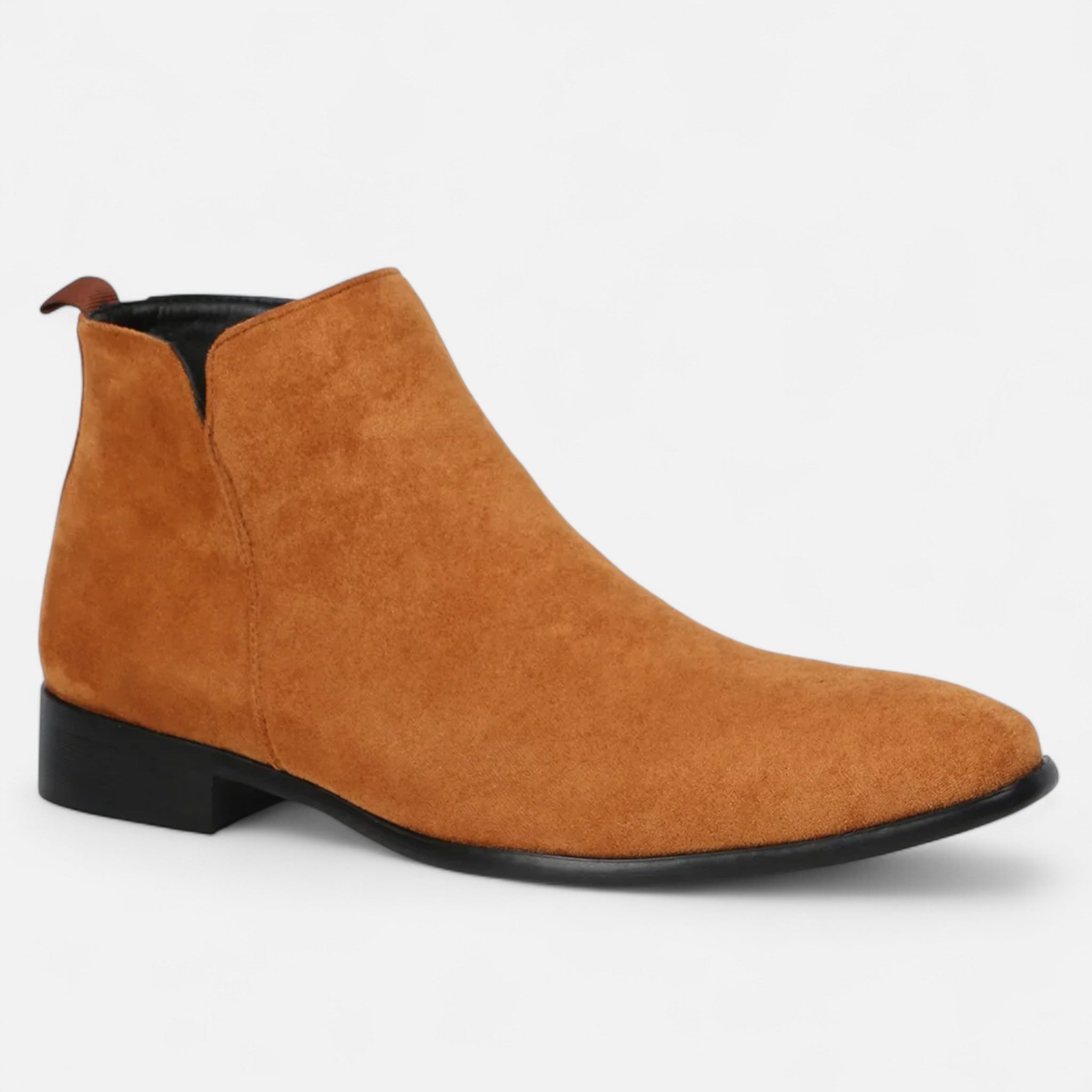 Men's Structured Square-Toe Chelsea Boots