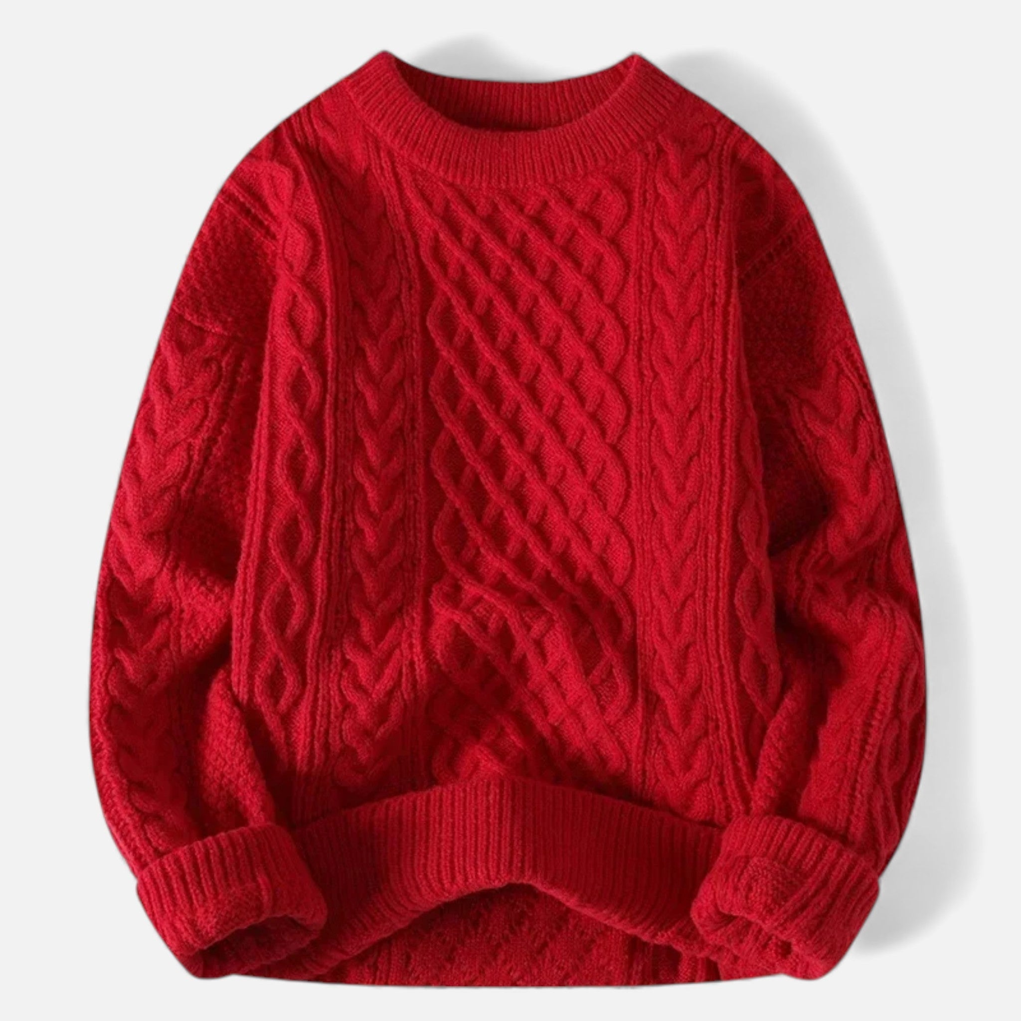 Women's Stretch Cable-Knit Sweater