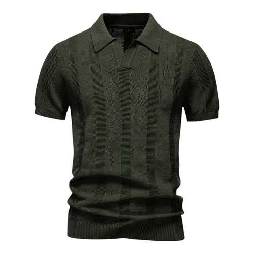 Men's Polished Knitted Polo Shirt