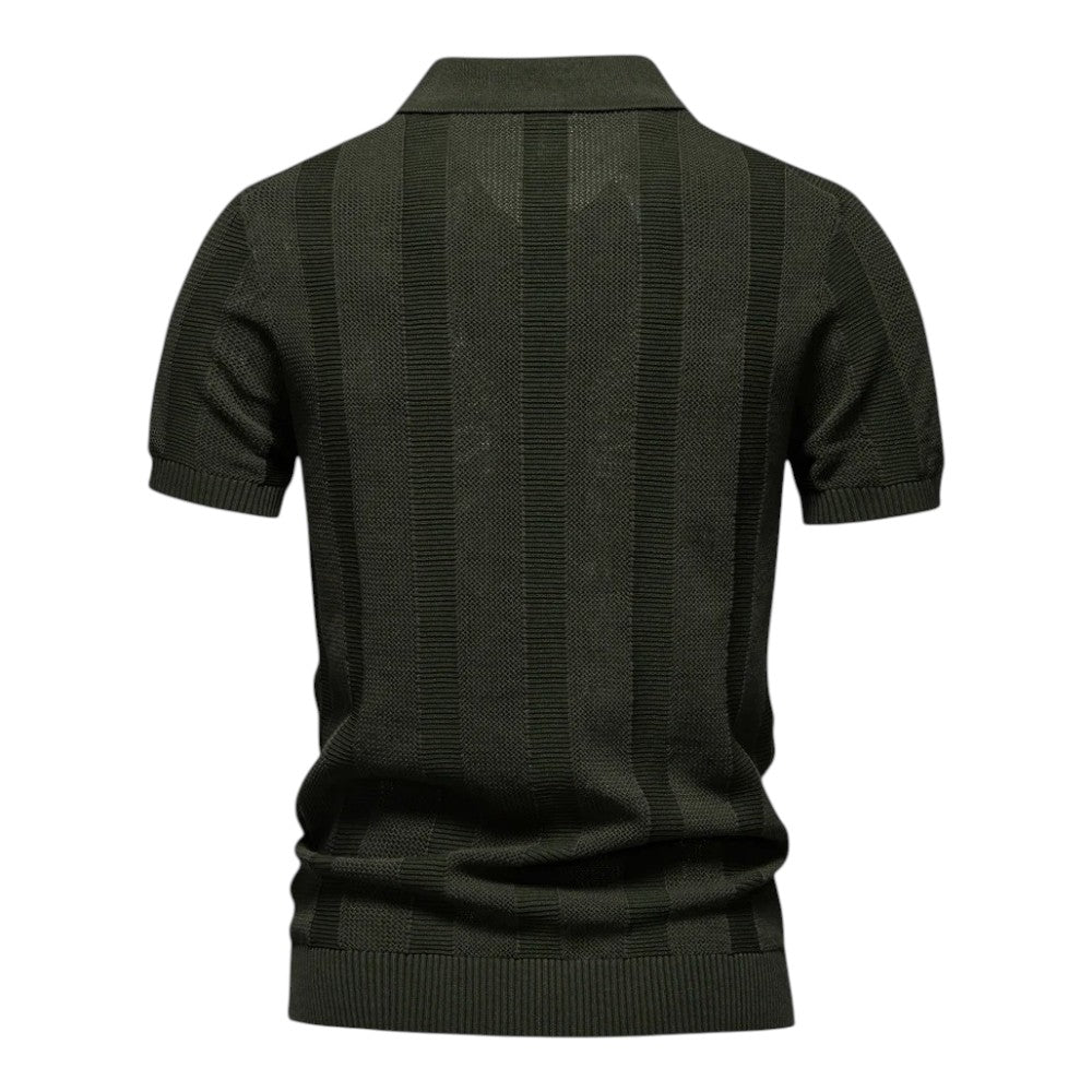 Men's Polished Knitted Polo Shirt