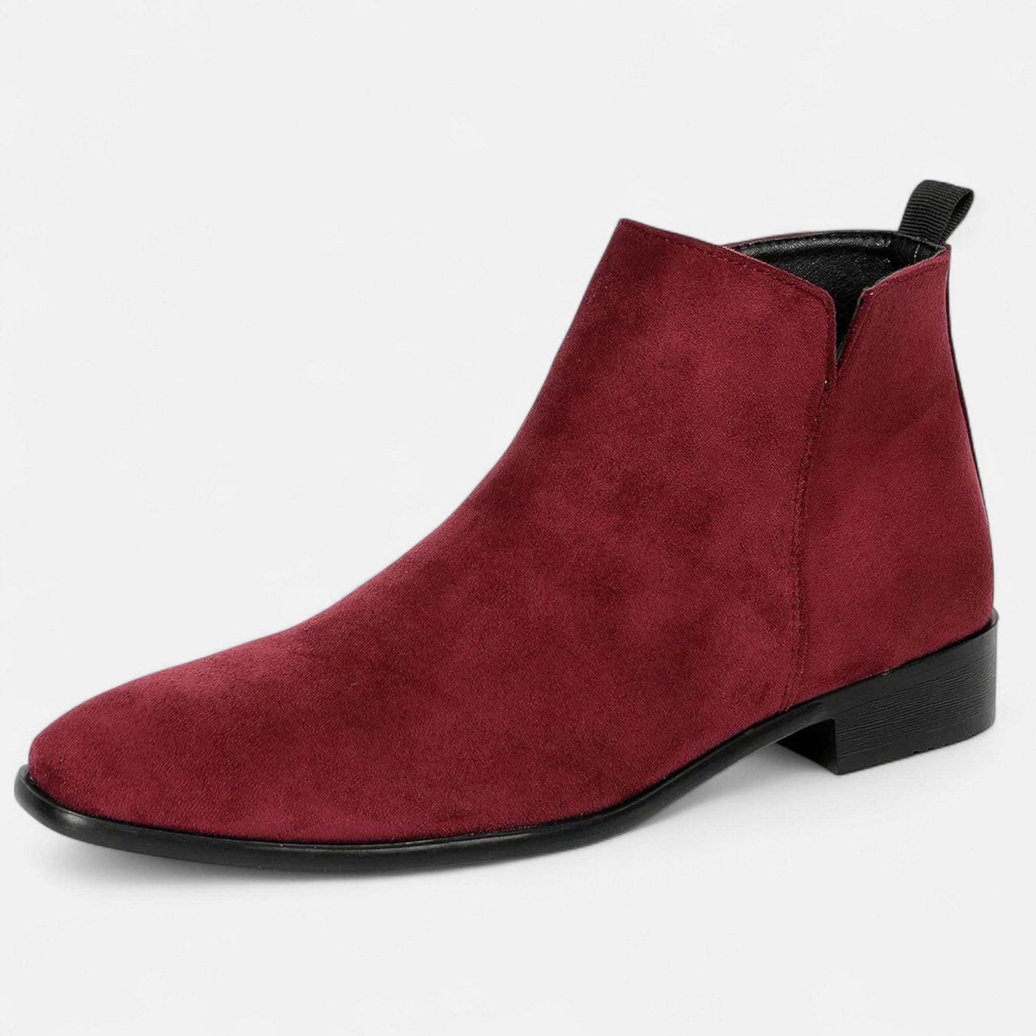 Men's Structured Square-Toe Chelsea Boots